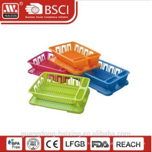 colorful dish rack with tray